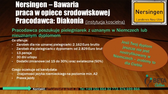 Pielęgniarka – Diakonia, Instytucja Kościelna